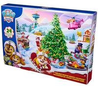PAW PATROL Calendario dell'Avvento 2025 per episodi di Natale - 24 sorprese giocattolo con 7 veicoli, 11 personaggi e accessori, giocattoli per bambini dai 3 anni in su