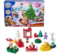 PAW PATROL Calendario dell'Avvento 2025 per episodi di Natale - 24 sorprese giocattolo con 7 veicoli, 11 personaggi e accessori, giocattoli per bambini dai 3 anni in su