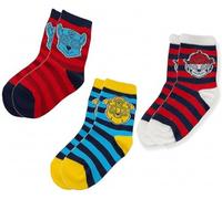 Paw Patrol - Calzini per bambini, in cotone, confezione multipla da 3 paia di calzini a metà polpaccio per bambini, ragazzi e ragazze 0-12 anni, EU 19-22, 1-12 Years