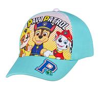 PAW PATROL Cappellino da baseball per bambini, regolabile, chiusura a catena, cappello, protezione solare, facile da pulire, si adatta perfettamente, berretto, Azzurro, 52