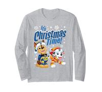 Paw Patrol Chase And Marshall Christmas Time Maglia a Manica