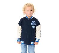 Paw Patrol Chase Giacca Bomber per Bambini | Giacca Varsity con Personaggio Cucciolo e Logo Blu | Giacca per Bambini con Grafica di Zampe e Stelle con Cerniera