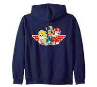 Paw Patrol Chase Marshall Rubble Rescue Action Team Opera d'Arte Felpa con Cappuccio