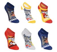 PAW PATROL Chase Marshall Rubble - Set di 3 paia di calze da ginnastica per bambini, taglia unica 31-34