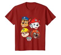 Paw Patrol Chase Marshall Rubble & Zuma Cute Faces Logo Maglietta