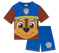 Paw Patrol Chase Pigiama a Maniche Corte per Bambini - 100% Cotone - 2-3 Anni: 98cm