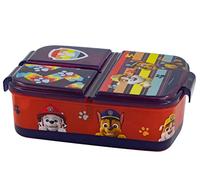 PAW PATROL Contenitore per Il Pranzo per Bambini con 3 Scomparti, Contenitore per Il Pranzo in plastica con Chiusure a Clip, per l'asilo, la Scuola e Il Tempo Libero