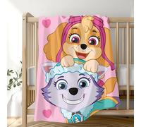PAW PATROL Coperta morbida per bambini, 100 x 150 cm, coperta in pile, idea regalo, Skye, Everest (rosa)