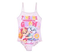 PAW PATROL Costume da bagno bikini con volant per ragazze - Skye & Everest Cartoon Summer Costume da bagno, Colore: rosa., 4 anni