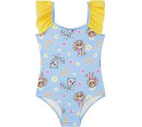 Paw Patrol Costume Intero Bambina Piscina con Volant, UPF 50+, Skye e Everest Costumi da Bagno Bimba per Estate, 2-7 Anni (3-4 Anni, Blu Paw Patrol)