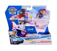 Paw Patrol: Search & Rescue, Elicottero di Salvataggio di Skye con 2 Personaggi, Elicottero Giocattolo a Retrocarica, Giocattoli per Bambini e Bambine, 3+ Anni