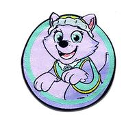 Paw Patrol Everest - Toppe termoadesive Patch Toppa ricamate, misura: 6 x 6,2 cm