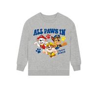 Paw Patrol Felpa Bambino | Rubble, Marshall And Chase Felpa per Ragazzo | Cotone Felpe per Ragazzi | Grigio 7-8 Anni