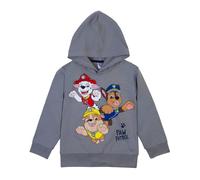 PAW PATROL Felpa con Marshall, Rubble e Chase 82009 Grigio, grigio., 128 cm