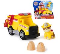 Paw Patrol Fire Rescue: Camion Ribaltabile Antincendio di Rubble con Personaggio, Proiettili e Camion Giocattolo, Giocattoli per Bambini e Bambine, 3+ Anni