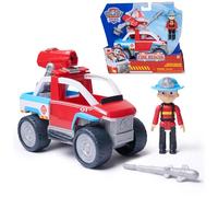 Paw Patrol Fire Rescue Quad Antincendio con Action Figure Ryder da Collezione e Quad da 17,7 cm con Lanciadroni, Giocattoli per Bambini e Bambine, 3+ Anni