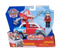 Paw Patrol Fire Rescue Quad Antincendio con Action Figure Ryder da Collezione e Quad da 17,7 cm con Lanciadroni, Giocattoli per Bambini e Bambine, 3+ Anni