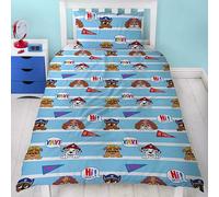 Paw Patrol Frigo Singolo Copripiumino e Federa Set 2-in-1 Design Bambini Letto