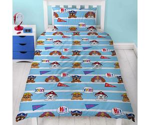 Paw Patrol Frigo Singolo Copripiumino e Federa Set 2-in-1 Design Bambini Letto