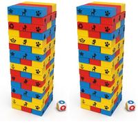 PAW Patrol, gioco Jumbling Tower da Spin Master Games, gioco da tavolo in legno colorato per impilare, costruire e rovesciare, giocattoli PAW Patrol, per bambini in età prescolare dai 4 anni in su