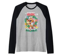 Paw Patrol Howl for The Holidays Christmas Wreath Maglia con Maniche Raglan