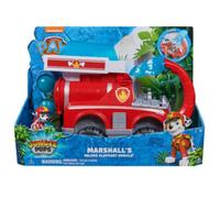 Paw patrol jungle pups, veicolo deluxe di marshall