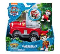 PAW Patrol Jungle Pups, Veicolo Elefante di Marshall, veicolo giocattolo con personaggio Marshall da collezione, giocattoli per