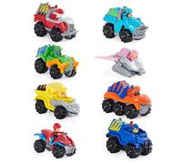 Paw Patrol La Pat' Patrol - Set di 8 veicoli True Metal Dino Rescue, veicoli in metallo Mission Dino, 6059296, giocattolo per bambini da 3 anni in