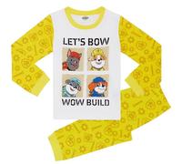 Paw Patrol: La Squadra dei Cuccioli - Rubble - Set Pigiama Unisex a Maniche Lunghe - 100% Cotone