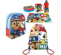 Paw Patrol La Squadra dei Cuccioli Zainetto Zaino in 3D set Scuola asilo 6pezzi