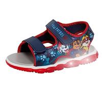 Paw Patrol Light Up Sandali sportivi per ragazzi Chase Open Toe Easy Fasten bambini scarpe estive, Blu rosso, 28 EU