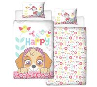 Paw Patrol Luminoso Set Copripiumino Bambine Ragazze Reversibile - Singolo