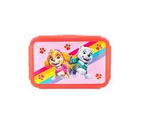 PAW Patrol Lunchbox Bambini con 2 Scomparti Rimovibili - Porta Pranzo Skye ed Everest - Scatola Bento con 4 Clip di Chiusura - Contenitore per Scuola, Asilo e Snack