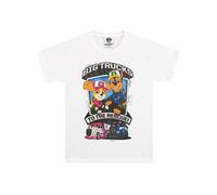 Paw Patrol Maglietta per Ragazze Bianco 5-6 Anni
