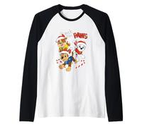 Paw Patrol Marshall Chase Rubble Santa cap Maglia con Maniche Raglan