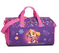 Paw Patrol Marshall Chase Skye - Borsa sportiva per bambini, 38 x 22 x 20 cm, vol. 16 l (viola/rosa Skye), Lilla/Pink Skye, Borsa sportiva