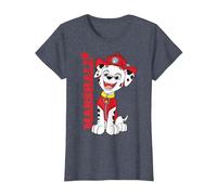 Paw Patrol Marshall Fire Rescue Hero Adventure bay, Cucciolo retrò Maglietta, Donna, Pervinca, S