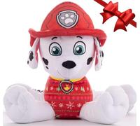 Paw Patrol Marshall - Peluche natalizio, 50 cm, colore: Rosso/Bianco