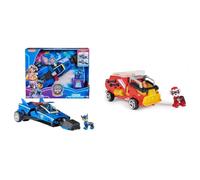 Paw Patrol, Mighty Cruiser di Chase, con Luci e Suoni, dal Super Film, Giochi Bambini e Bambine, 3+ Anni & Camion dei Pompieri di Marshall Tematizzato Super Film, con Luci e Suoni