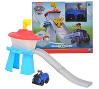 Paw Patrol Mini Tower quartiere principale con scivolo e veicolo Chase
