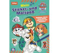 PAW Patrol Mitmachbuch: Mein Sticker- und Malspaß: Malbilder, Rätsel, bunte Sticker und Sticker zum Ausmalen!