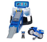 Paw Patrol, Moto Pups Moto HQ Playset con Suoni ed Esclusivo Chase Figure e Veicolo Moto