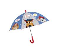 Paw Patrol Ombrello per Bambini, Antivento, a Bastone con Apertura Automatica e Robusto Telaio in Fibra di Vetro, Diametro Circa 66 Cm
