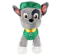 PAW PATROL P:os 76966 peluche cane Rocky, aiuto su quattro zampe, circa 27,5 cm, simpatico animale di peluche per giocare e coccole, ideale come regalo per ragazzi e ragazze