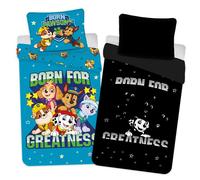 Paw Patrol Parure da letto Brille in Le Noir - Copripiumino 100 x 135 cm + federa 40 x 60 cm
