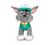 Paw Patrol - Peluche a forma di cucciolo, 19 cm, Chase Marshall Rocky Rubble Sky Zuma | Prodotto con licenza originale per bambini (Rocky)