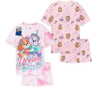 Paw Patrol Pigiama Bambina e Bambini Piccoli Pacco da 2 Pigiami Bambini Corto Everest Skye Abbigliamento da Casa Idea Regalo (4-5 Anni, Rosa, 2)