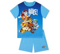 Paw Patrol Pigiama Bambino, Pigiami Ragazzo Marshall E Chase, Pigiama Manica Corta, Set Pigiami Corto Ragazzo, Blu 7-8 Anni