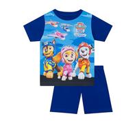Paw Patrol Pigiama Bambino | Pigiami Ragazzo Skye, Marshall e Chase | Pigiama Ragazzo Manica Corta | Blu 7-8 Anni