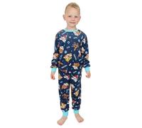Paw Patrol - Pigiama da Ragazzo in Pile di Lusso, Lungo, Blu, 7-8 Years